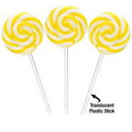 Petite Swirly Ripple Lollipops - Yellow Banana